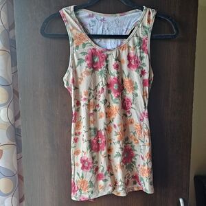 Rue21 Floral Tank Top - Pink, Orange, Green